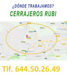 ¿ en que zonas de Rubi trabajamos ?